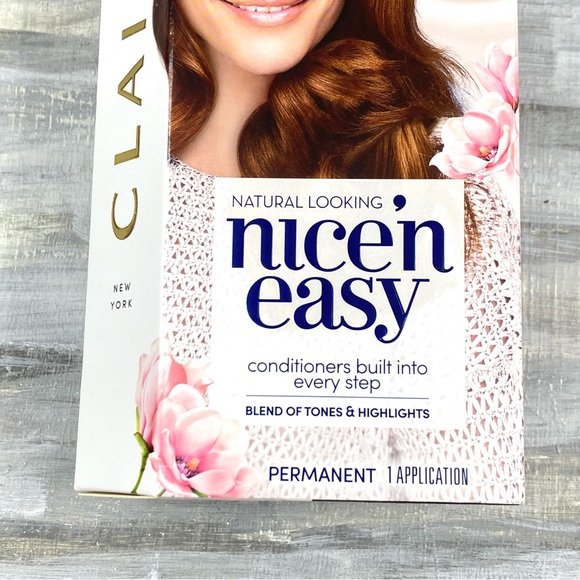 NWT Clairol Nice ‘n Easy 4R Dark Auburn Permanent Hair Color Gray Coverage Box - Picture 4 of 10
